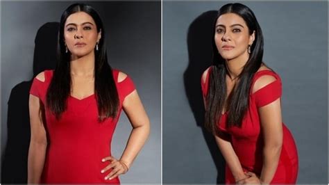 Kajol burns up the internet in hot red gown with thigh